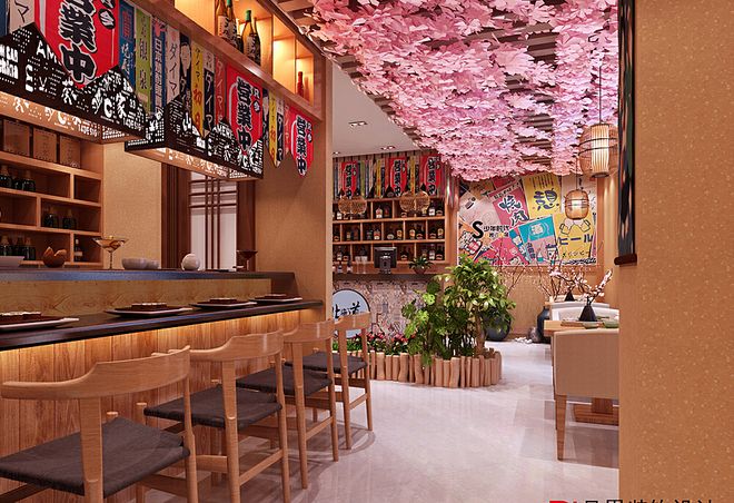 日韩料理店装修新趋势：效果图品鉴